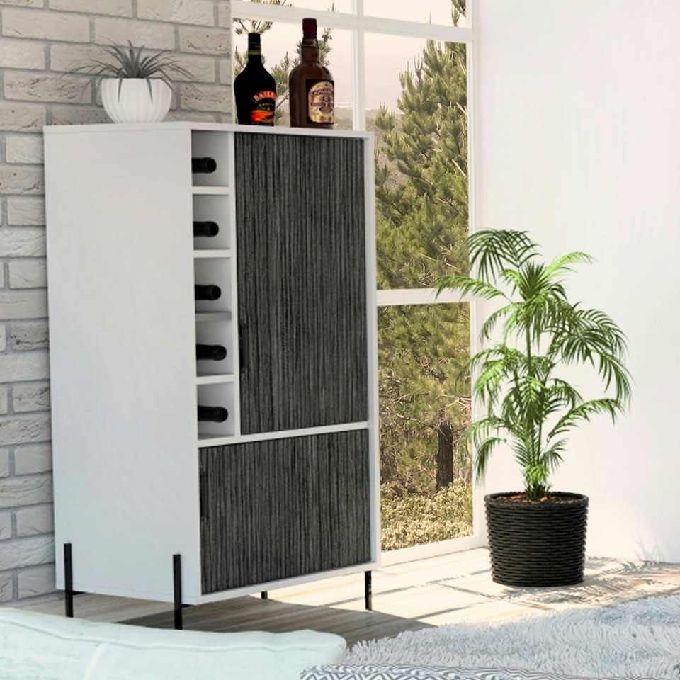 image 1 of Core Products Dallas, Drinks & Storage Bar H107cm x W56.2cm x D41cm White