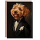 image 1 of Dog Lover Maltese Poodle in Bow Tie Dinner Jacket Birthday Card