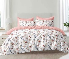 Ezysleep Fleur Floral Printed Duvet Set - Duvet Cover And Matching Pillowcases | Multi