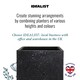 image 7 of Square Box Black Terazzo Light Concrete Garden Planter H50 L50 W50 cm, 128 ltrs Cap.