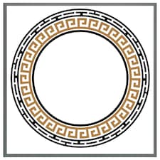 Greek key frame (Picture Frame) Grey | XS