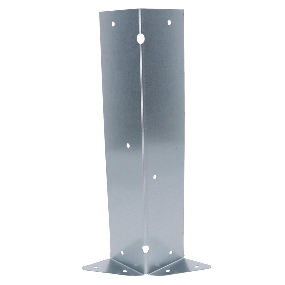 image 1 of Arris Rail Bracket Fence Post Support Galvanised 300mm Panel Repair 2PK