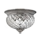 image 1 of Plantation 2 Light Small Semi Flush Ceiling Light Polished Antique Nickel, E27