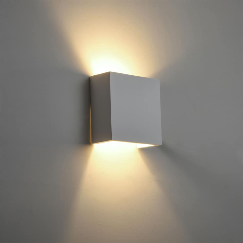image 1 of Michele - White G9 Plaster Wall Light | White | 1