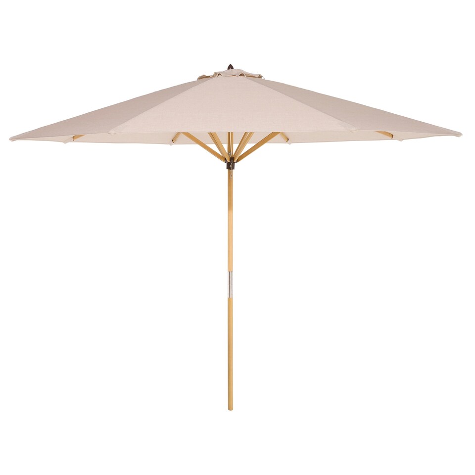 image 1 of Rowlinson Ashdown Wooden Parasol - 2.7M N/A | Natural