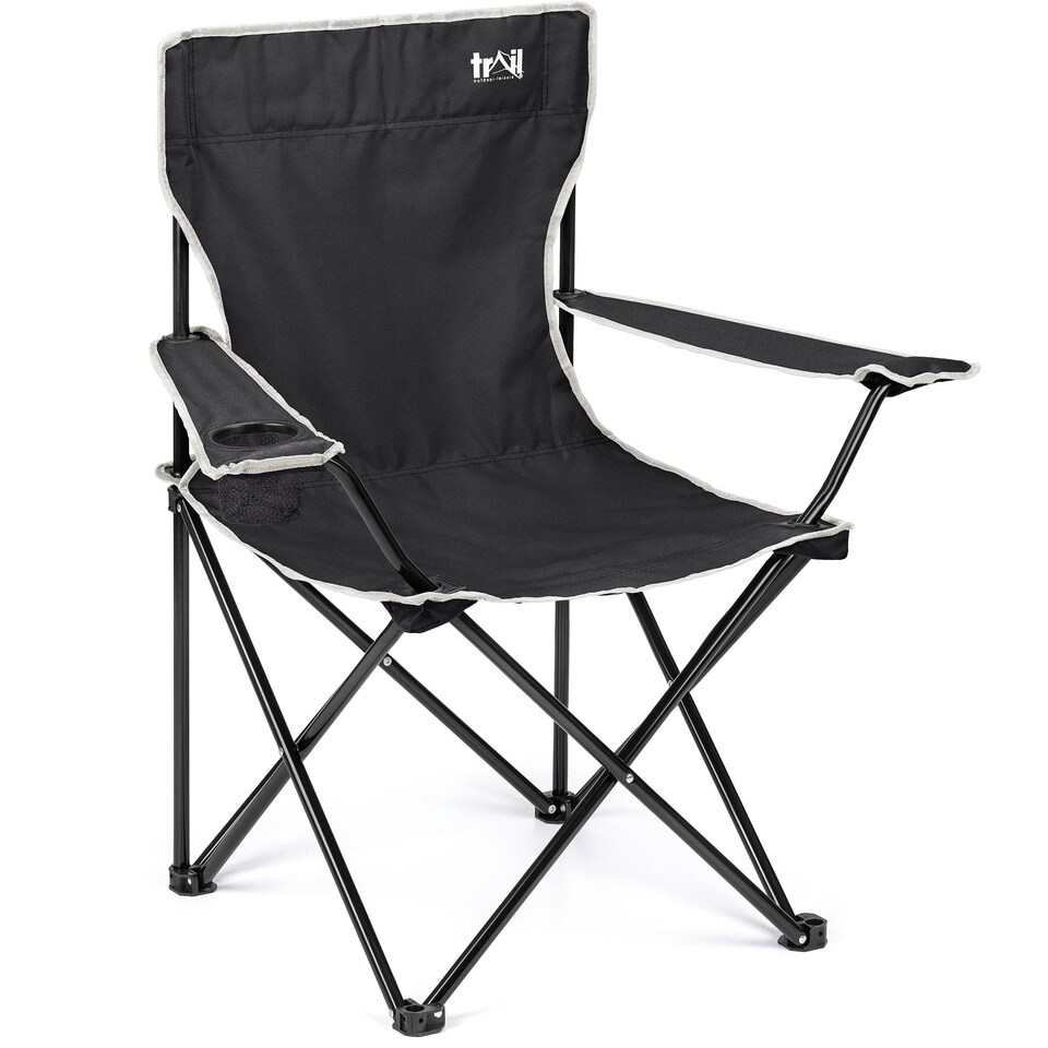 image 1 of Folding Camping Chair - Black