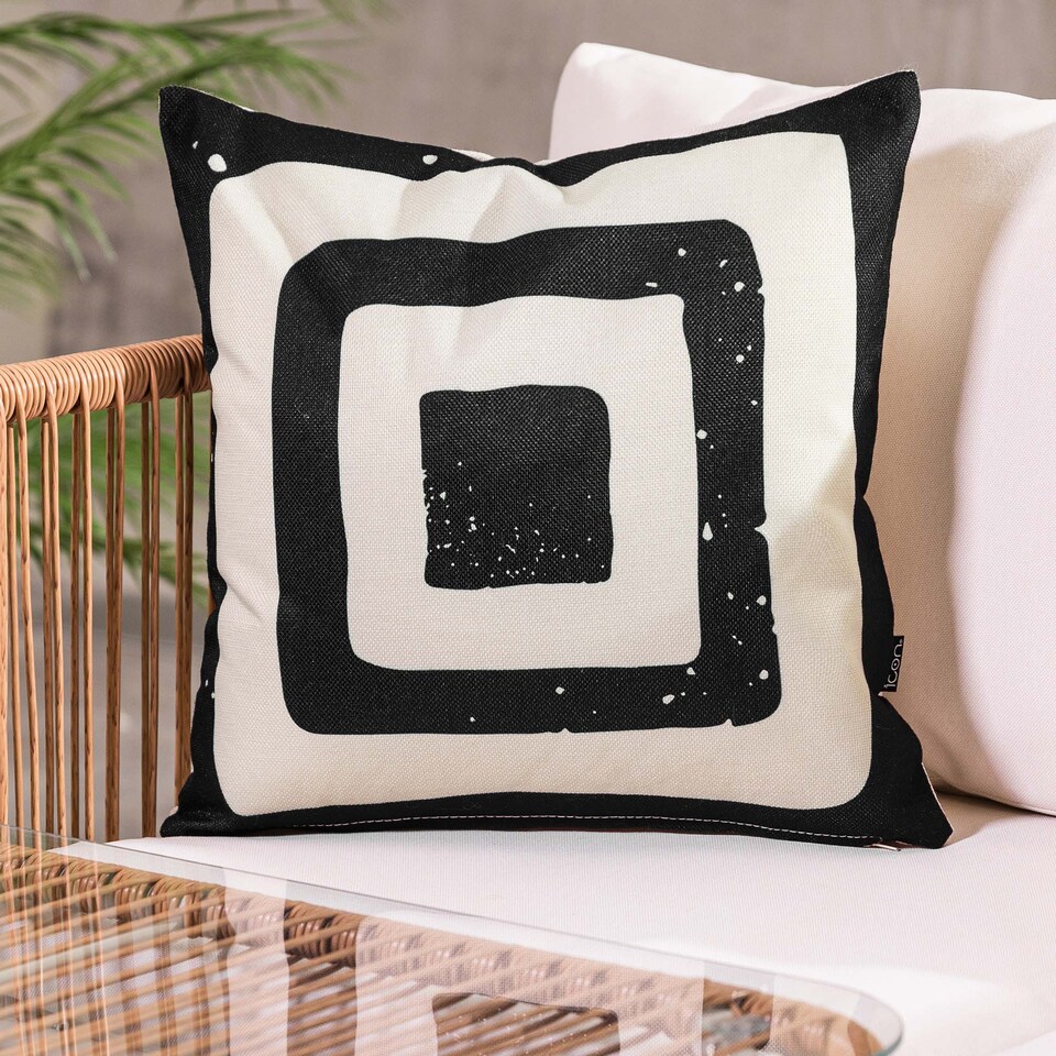 image 1 of Cushion 43x43 Kyoto Fabric, Target Mono