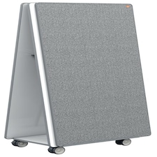 Nobo Mobile Whiteboard and Notice Board System 1800 x 900mm Mobile Base 2 x Magnetic Steel 2 x Whiteboards-Notice Boards and Accessories 1915569