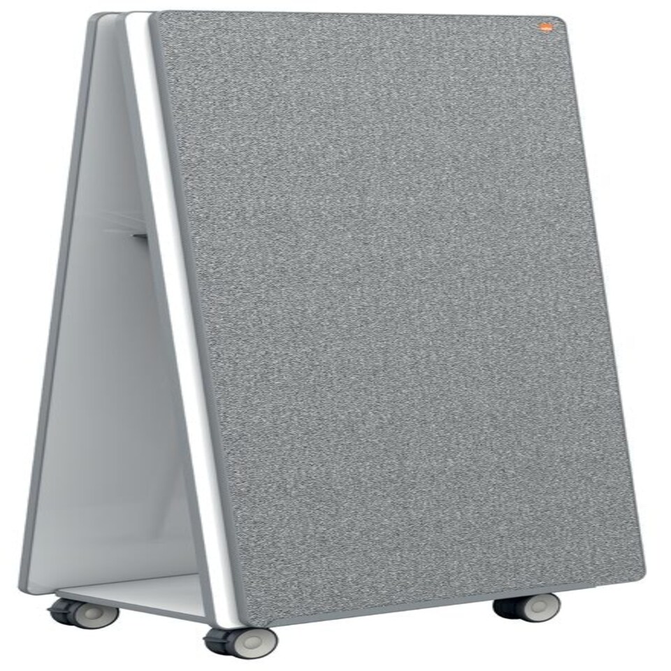 Nobo Mobile Whiteboard and Notice Board System 1800 x 900mm Mobile Base 2 x Magnetic Steel 2 x Whiteboards-Notice Boards and Accessories 1915569