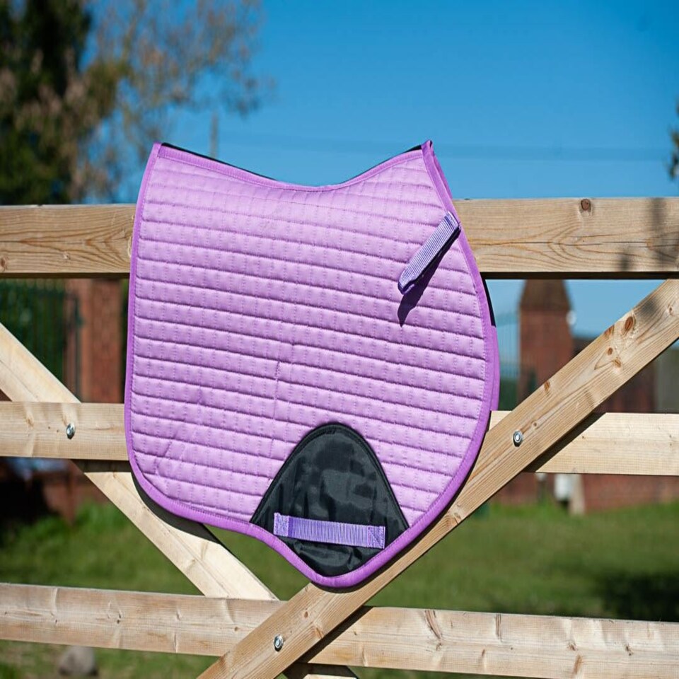 image 1 of Gallop Equestrian Prestige Close Contact/Gp Quilted Saddle Pad Pink | Colour: Blush Pink
Size: Full