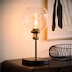 image 3 of ValueLights Sheridan Industrial Black Table Lamp | Clear