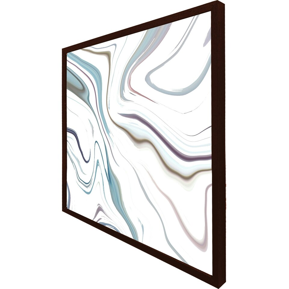 image 1 of Blue rippled marble (Picture Frame) Black | XL