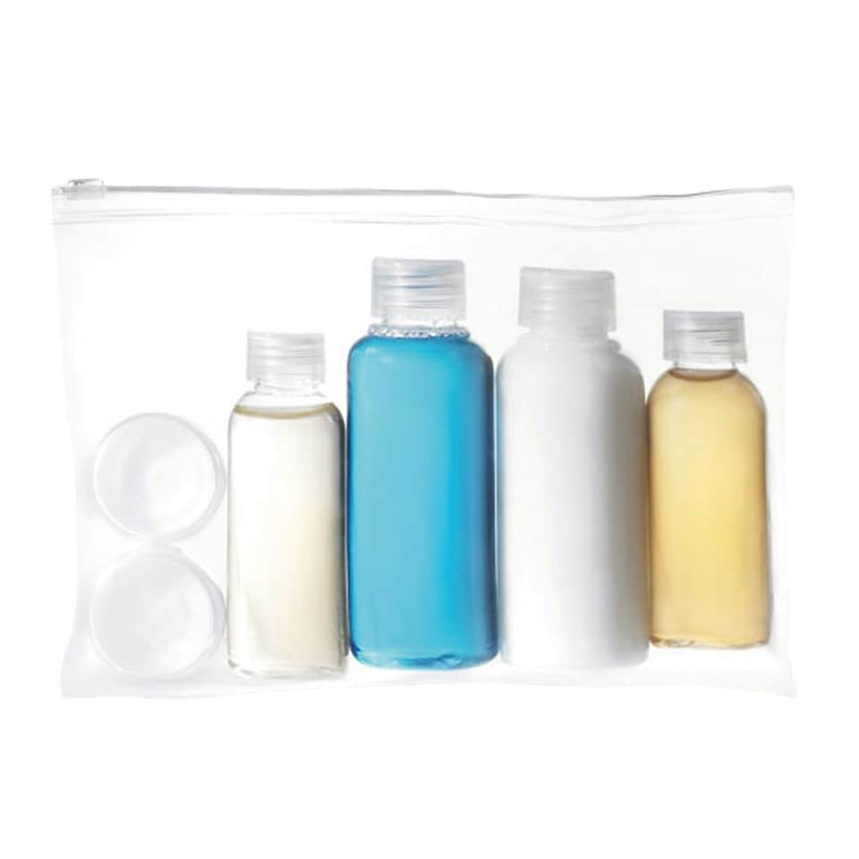 image 1 of MidOcean Airpro Travel Set - Transparent - One Size Clear