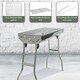 image 7 of Folding BBQ Charcoal Barbecue Grill Steel Stainless Garden Picnic Camping Stove