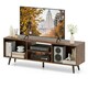 image 1 of COSTWAY 120cm Entertainment Center TV Stand for 55 Inches Brown Brown