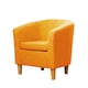 image 1 of Alderwood Fabric Tub Chair - Orange