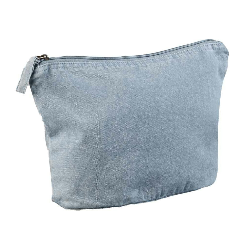 Westford Mill Garment Dyed Accessory Bag - Vintage Light Blue - 21cm x 18cm x 9cm