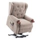 image 1 of Harrogate Single Motor Electric Rise Recliner Fabric Lift Riser Chair (Brown)