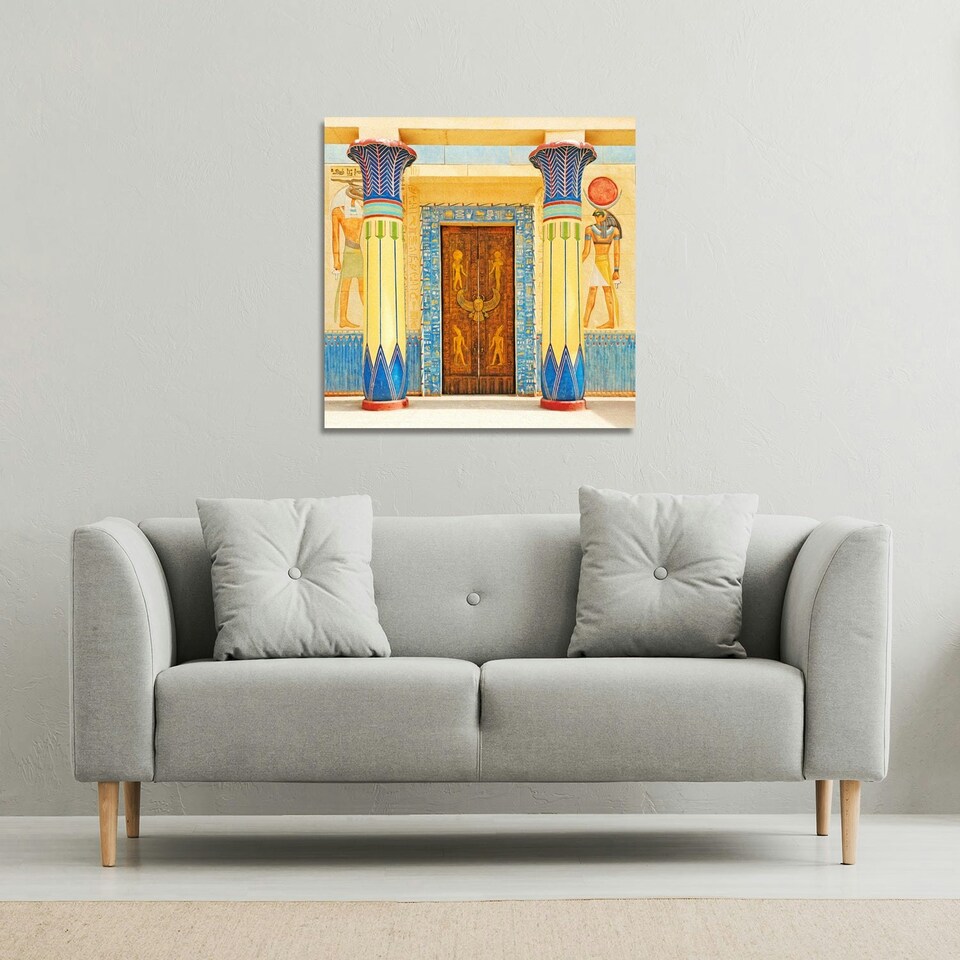 image 1 of Ancient Egyptian writing (Canvas Print) 127 x 127 x 4cm