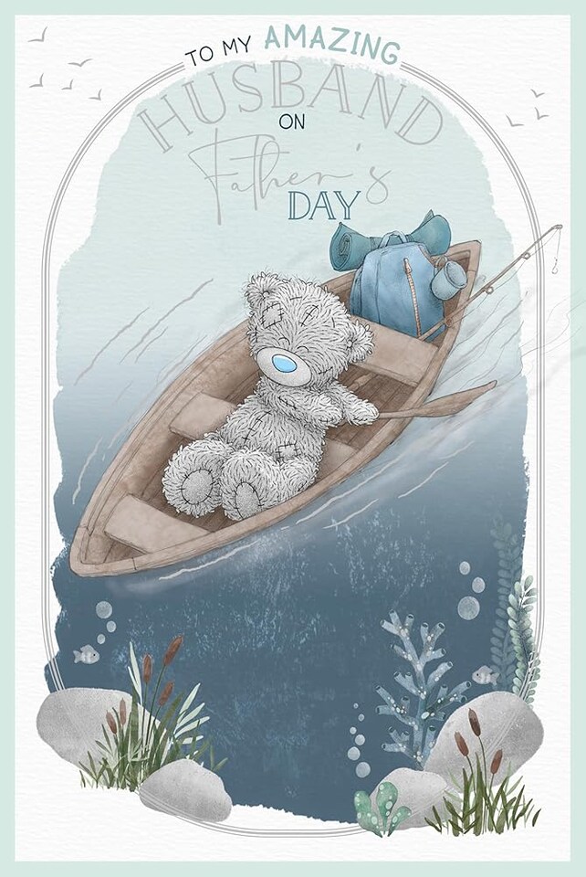 image 1 of Bear In Canoe Husband Father's Day Card