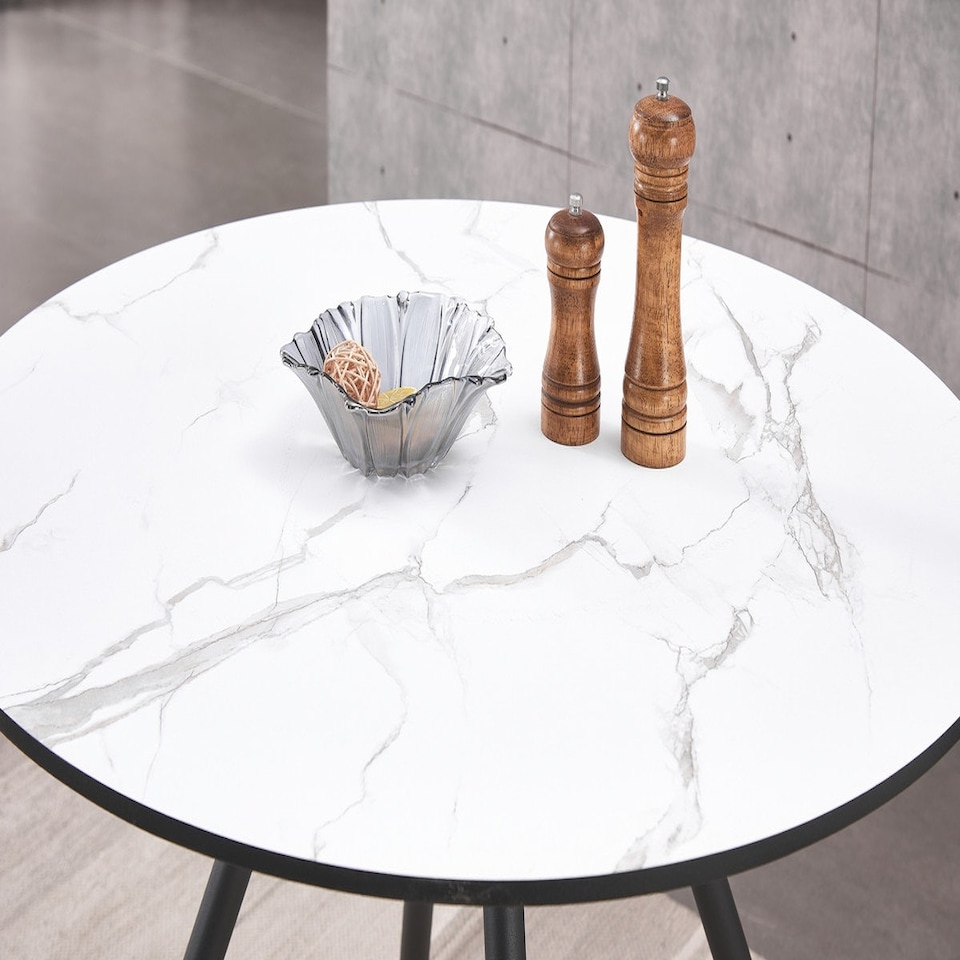 image 1 of Dorchester Lux Dining Table Single White