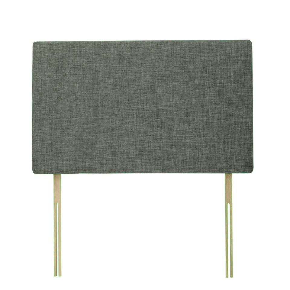 Valencia Charcoal Linen Headboard Double N/A