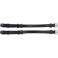 Collegiate Leather Cheek Pieces IV - Black - Full
