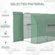 image 4 of Outsunny 3 x 2M Walk-in Garden Polytunnel Greenhouse Galvanised Steel W Door