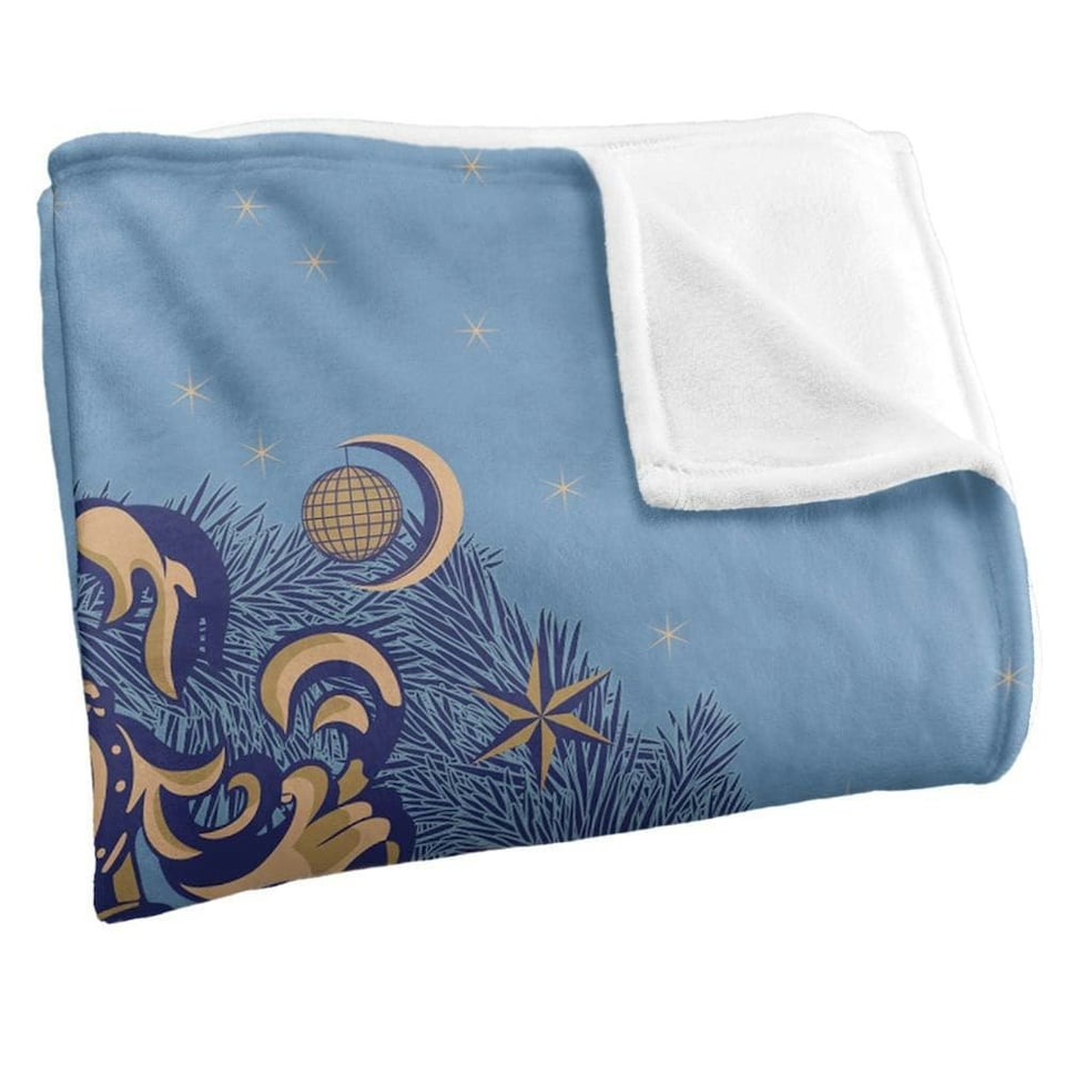 image 1 of Harry Potter Happy Christmas Hogwarts Crest Blanket - Multicoloured - One Size