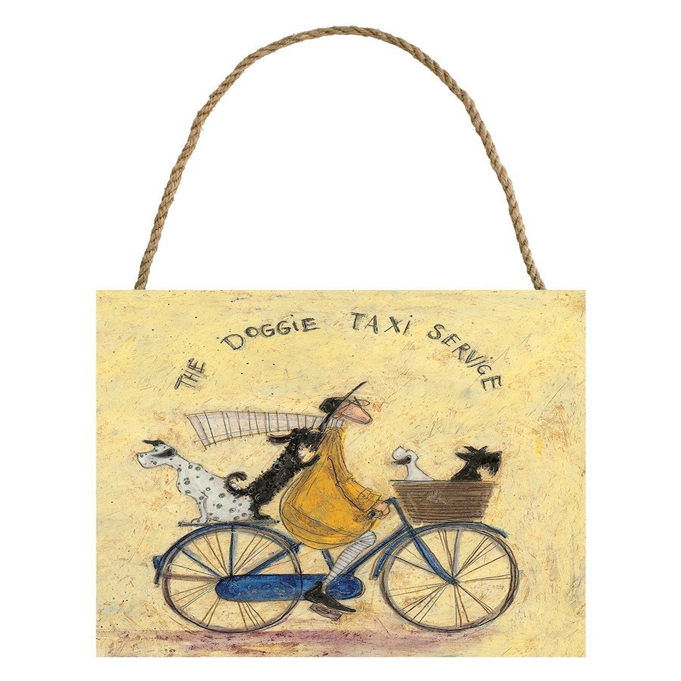 SAM TOFT (THE DOGGIE TAXI SERVICE)-WOODEN BLOCK - WOOD PANEL