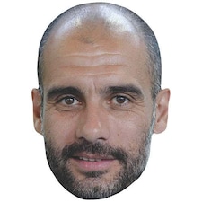 Pep Guardiola Manchester City Manager Cardboard Face Mask