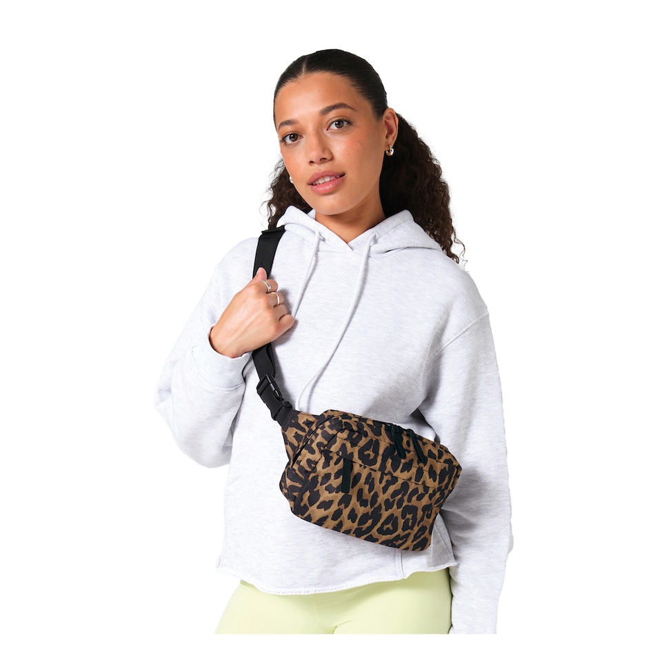 image 1 of Bagbase Leopard Print Crossbody Bag | Multi | Leopard | One Size | 1
