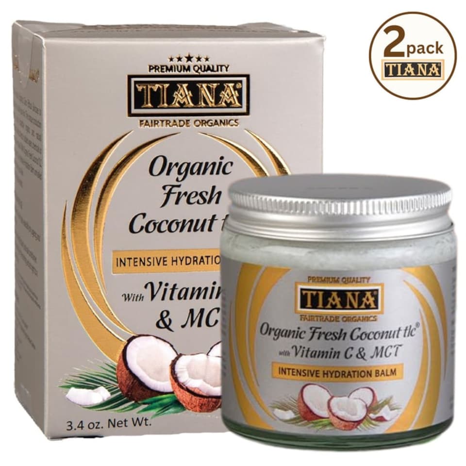 image 1 of TIANA Fairtrade Organic Intensive Hydrating Face Balm Odourless 100ml P2 | White | 200g | 2