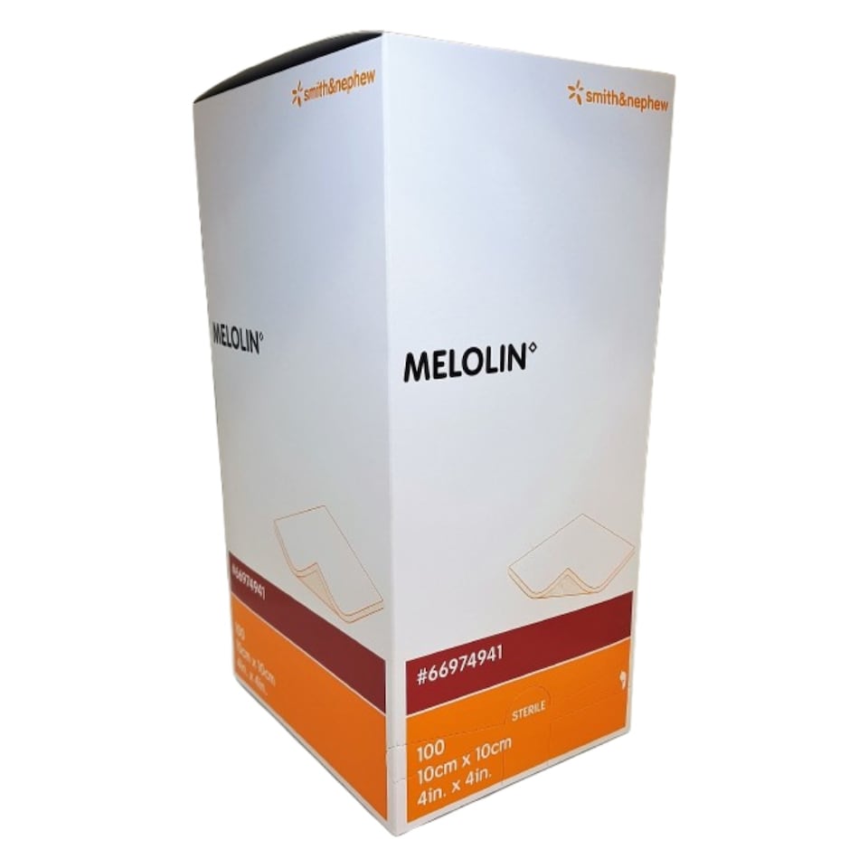 Melolin Low-Adherent Absorbent 10cm x 10cm - Box of 100
