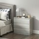 image 6 of HOMCOM Chest of Drawers, 3 Drawer Storage Cabinet Unit for Bedroom, Grey Grey