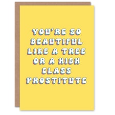 Beautiful Like Tree Escort Fun Joke Her Funny Birthday Card