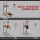 image 3 of HOMCOM Power Tower Station Pull Up Bar withAdjustable Height for Home Gym Workout