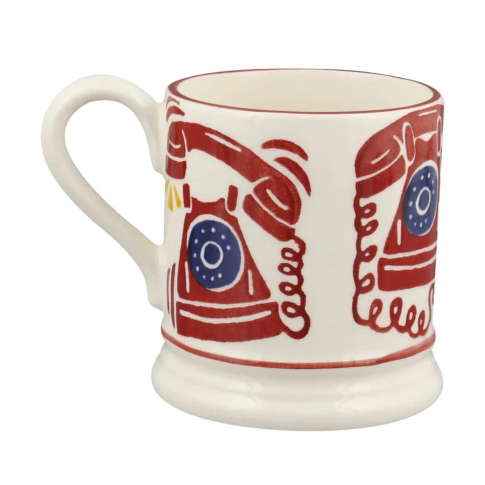 image 1 of 1 x 300ml Emma Bridgewater Telephone Half Pint Mug, Ceramic | Multi | 1