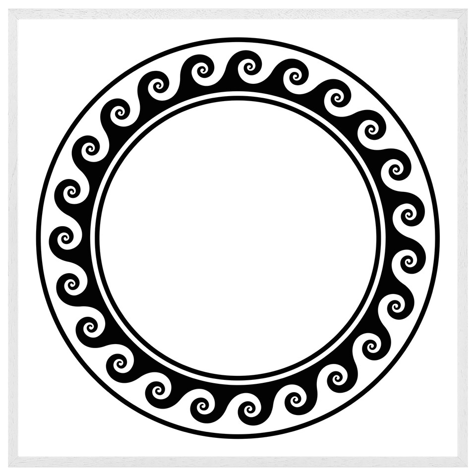 image 1 of Decorative egyptian (Picture Frame) White | XS