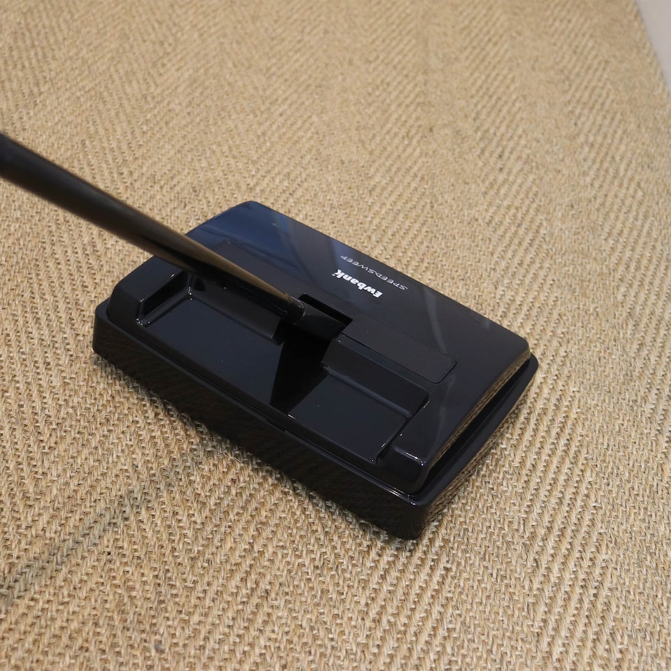 image 1 of Ewbank Manual Carpet Sweeper, For Any Surface, Adjustable Height, Black