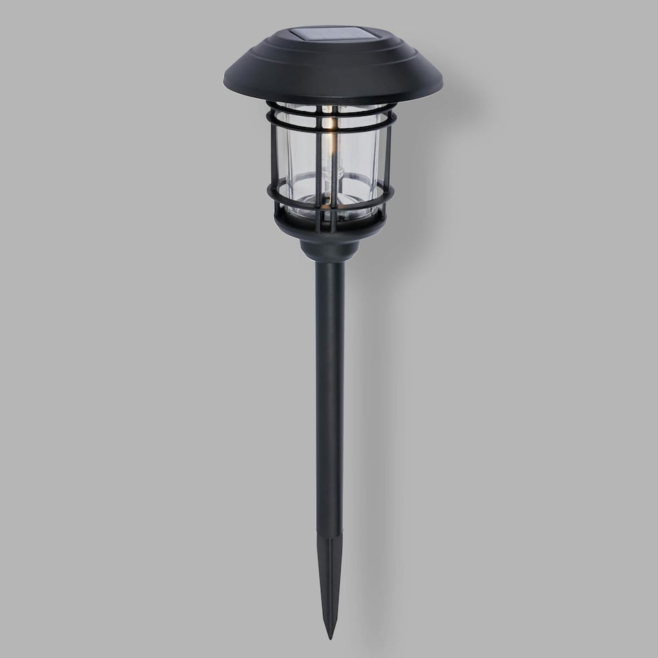 image 1 of BHS Caelum LED Outdoor Solar Spike Light, Black | Black | Black | 1