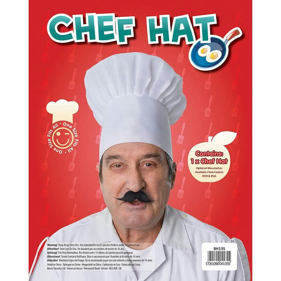 image 1 of Bristol Novelty Chef Hat - White - One Size