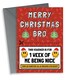 image 1 of Funny Christmas Card - Brother - Nice Voucher