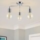image 9 of COSYLYTE Fraser 3 Light  Metal Ceiling Flush Light Chrome