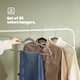 image 4 of 50pc Velvet Hangers Grey