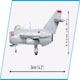 image 5 of MIG-17 "Fresco" Cold War brick plane model - COBI 5823 - 568 bricks