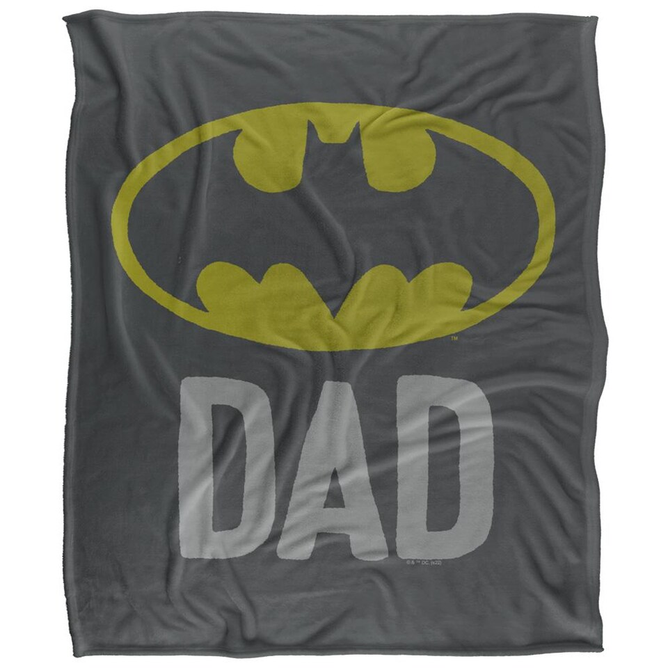 image 1 of Batman Dad Logo Blanket | Multi | Multicoloured | One Size | 1