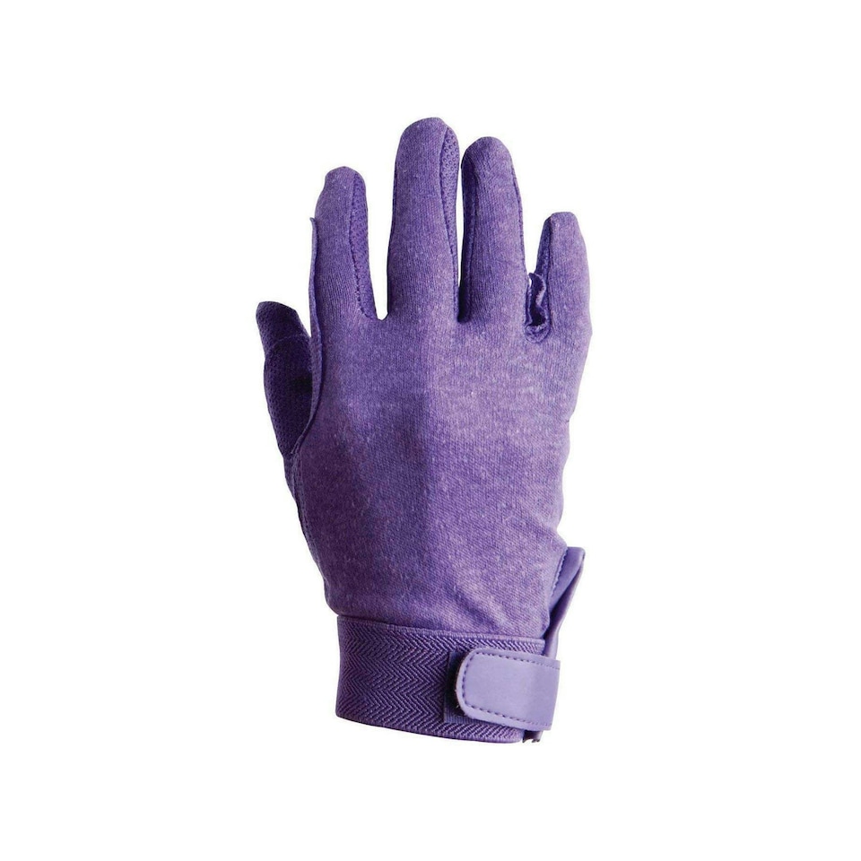 image 1 of Dublin Adults Track Riding Gloves - Purple - X-Large Purple | X-Large