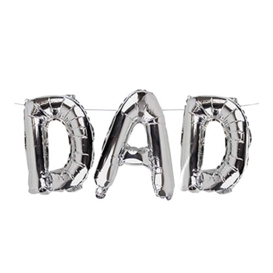 Silver Dad Air Fill Foil Balloon Kit 40cm