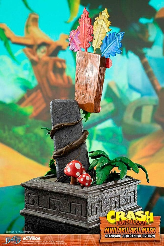 image 1 of First4Figures Crash Bandicoot Mini Aku Aku Mask RESIN Statue